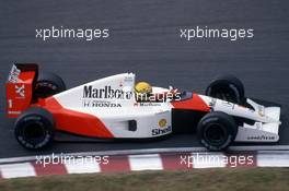 Ayrton Senna da Silva (BRA) McLaren MP4/6 Honda 1st position