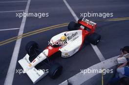 Ayrton Senna da Silva (BRA) McLaren MP4/6 Honda 1st position