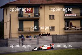 Ayrton Senna da Silva (BRA) McLaren MP4/6 Honda 1st position at Variante Rivazza
