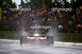 Ayrton Senna da Silva (BRA) McLaren MP4/6 Honda 1st position at Variante Alta