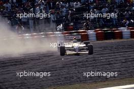 Nigel Mansell (GBR) Williams FW 14 Renault on the sand