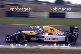 Nigel Mansell (GBR) Williams FW 14 Renault 1st position