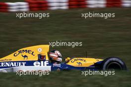 Nigel Mansell (GBR) Williams FW14B Renault 1st position
