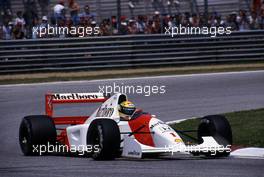 Ayrton Senna da Silva (BRA) McLaren MP4/7A Honda 3rd position  at Tosa corner