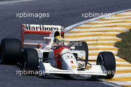 Ayrton Senna da Silva (BRA) McLaren MP4/7A Honda
