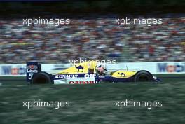 Formula One Championship 1992 - GP F1 Hockenheim - Nigel Mansell (Gbr) Williams FW14B Canon Williams Team