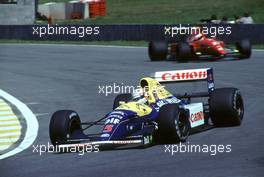 Formula One Championship 1992 - GP F1 Interlagos - Nigel Mansell (Gbr) Williams FW14B Canon Williams Team