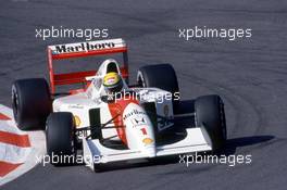 Ayrton Senna da Silva (BRA) McLaren MP4/7A Honda