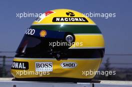 Ayrton Senna da Silva (BRA) McLaren helmet