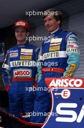 Rubens Barrichello (BRA) Thierry Boutsen (BEL)  Jordan