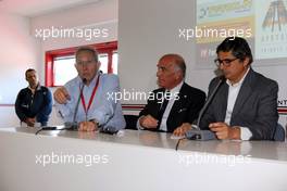 Press Conference:the evolution of safety in Formula one.Mauro Forghieri,Angelo Sticchi Damiani,Giancarlo Bruno