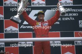 Michael Schumacher (GER) Ferrari 1st position celebrate podium