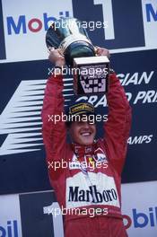 Michael Schumacher (GER) Scuderia Ferrari Marlboro 1st position celebrate on podium