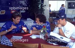 Formula One World Championship 1998 - GP F1Hockenheim Jarno Trulli (ita) Alain prost (F) Oliver Olivier Panis (fra) Team Prost Peugeot AP01