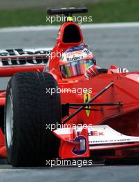 14.07.2000 Spielberg, .sterreich Formel 1 in Spielberg. Michael Schumacher versucht mit seinem Ferrari den ersten Sieg auf dem neuen A1-Kurs zu gewinnen. c xpb.cc