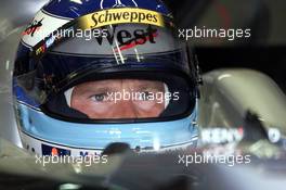 28.07.2000 Hockenheim, Deutschland, Mika Hakkinen heute beim 1. Freien Training zum Formel 1 Grand Prix von Deutschland in Hockenheim. c xpb.cc