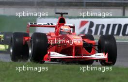 28.07.2000 Hockenheim, Deutschland, Michael Schumacher im Ferrari heute beim Freien Training zum Formel 1 Grand Prix von Deutschland in Hockenheim. c xpb.cc