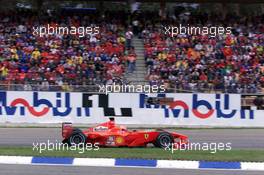 29.07.2000 Hockenheim, Deutschland, Michael Schumacher, Ferrari heute beim Qualifying zum Formel 1 Grand Prix von Deutschland in Hockenheim.  c xpb.cc