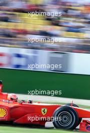 29.07.2000 Hockenheim, Deutschland, Michael Schumacher, Ferrari heute am Samstag beim Freien Training zum Formel 1 Grand Prix von Deutschland in Hockenheim. c OnlineSport