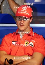 07.09.2000 Monza, Italien, Michael Schumacher heute bei Pressekonferenz zum Formel 1 Grand Prix von Italien in Monza. c xpb.cc