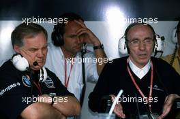 Patrick Head (GBR) Williams Gerhard Berger (AUT) Bmw Frank Williams (GBR)