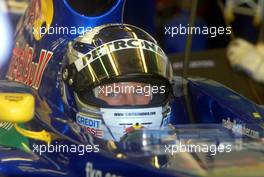 02.03.2001 Melbourne, Australien, Kimi RSikksnen im Sauber-Petronas am Freitag beim Freien Training zum Formel 1 Grand Prix im australischen Melbourne. c xpb.cc