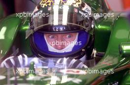 02.03.2001 Melbourne, Australien, Eddie Irvine im Jaguar am Freitag beim Freien Training zum Formel 1 Grand Prix im australischen Melbourne. c xpb.cc