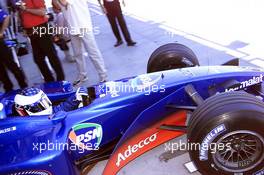 02.03.2001 Melbourne, Australien, Jean Alesi im Prost am Freitag beim Freien Training zum Formel 1 Grand Prix im australischen Melbourne. c xpb.cc