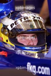 03.03.2001 Melbourne, Australien, Nick Heidfeld in der Sauber-Petronas-Box beim Qualifying zum Formel 1 Grand Prix im australischen Melbourne. c xpb.cc