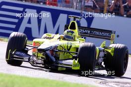 03.03.2001 Melbourne, Australien, Heinz Harald Frentzen im Jordan-Honda am Samstag beim Qualifying zum Formel 1 Grand Prix im australischen Melbourne. c xpb.cc