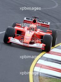 04.03.2001 Melbourne, Australien, Michael Schumacher im Ferrari heute beim Formel 1 Grand Prix im australischen Melbourne.  c xpb.cc