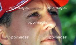 01.03.2001 Melbourne, Australien, Weltmeister Michael Schumacher (Ferrari) heute bei PressegesprSch zur neuen Formel 1 Saison im australischen Melbourne. c xpb.cc