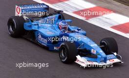 01.09.2001 Spa, Belgien, Jens Button im Benetton am Samstag (01.09.2001) beim Training zum Formel 1 Grand Prix von Belgien am Sonntag in Spa. c Alex Grimm/xpb.cc