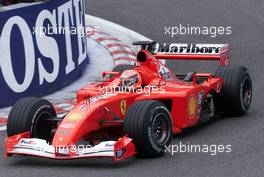 02.09.2001 Spa, Belgien, Michael Schumacher im Ferrari am Sonntag (02.09.2001) beim Formel 1 Grand Prix von Belgien am Sonntag in Spa. c Alex Grimm/xpb.cc