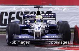 01.09.2001 Spa, Belgien, Ralf Schumacher im BMW-Williams am Samstag (01.09.2001) beim Qualifying zum Formel 1 Grand Prix von Belgien am Sonntag in Spa. c Alex Grimm/xpb.cc