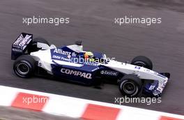 01.09.2001 Spa, Belgien, Ralf Schumacher im BMW-Williams am Samstag (01.09.2001) beim Training zum Formel 1 Grand Prix von Belgien am Sonntag in Spa. c Alex Grimm/xpb.cc