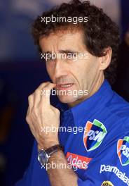 17.08.2001 Budapest, Ungarn, Teamchef Alain Prost am Freitag (17.08.2001) beim Freien Training zum Formel 1 Grand Prix von Ungarn in Budapest. c xpb.cc