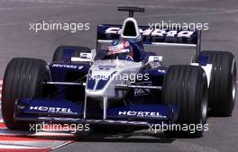 24.05.2001 Monte Carlo, Monaco, Juan Pablo Montoya im BMW-Williams am Donnerstag (24.05.2001) beim Freien Training zum Formel 1 Grand Prix von Monaco. c xpb.cc