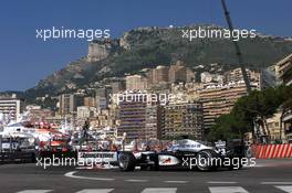 26.05.2001 Monte Carlo, Monaco, Mika Hakkinen im McLaren-Mercedes beim Training am Samstag (26.05.2001) zum Formel 1 Grand Prix von Monaco. c xpb.cc