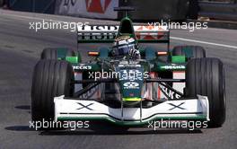26.05.2001 Monte Carlo, Monaco, Eddie Irvine im Jaguar beim Training am Samstag (26.05.2001) zum Formel 1 Grand Prix von Monaco. c xpb.cc