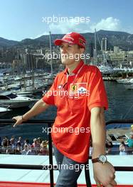 23.05.2001 Monte Carlo, Monaco, Michael Schumacher am Mittwoch (23.05.2001) am Hafen in Monte Carlo zum Formel 1 Grand Prix von Monaco. c xpb.cc