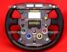 24.05.2001 Monte Carlo, Monaco, Das Ferrari-Lenkrad von Michael Schumacher mit den Schaltern fYr die Traktionskontrolle zum Formel 1 Grand Prix von Monaco. c xpb.cc