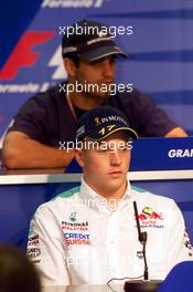23.05.2001 Monte Carlo, Monaco, Kimi RSikksnen bei Pressekonferenz am Mittwoch (23.05.2001) zum Formel 1 Grand Prix von Monaco. c xpb.cc