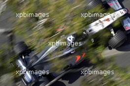 27.05.2001 Monte Carlo, Monaco, David Coulthard im McLaren-Mercedes am Sonntag (27.05.2001) im Warmup zum Formel 1 Grand Prix von Monaco. c xpb.cc