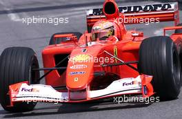 24.05.2001 Monte Carlo, Monaco, Michael Schumacher im Ferrari am Donnerstag (24.05.2001) beim Freien Training zum Formel 1 Grand Prix von Monaco. c xpb.cc