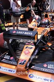 24.05.2001 Monte Carlo, Monaco, Jos Verstappen im Arrows mit Zusatz-FrontflYgel am Donnerstag (24.05.2001) beim Freien Training zum Formel 1 Grand Prix von Monaco. c xpb.cc