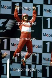 Michael Schumacher (GER) Ferrari 1st position celebrate podium