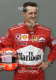 28.02.2002 Melbourne, Australien, Portrait von Michael Schumacher (Scuderia Ferrari Marlboro). Auftakt zur Formel1 Saison 2002 in Melbourne (MEL) c xpb.cc Mail: info@xpb.cc  Datenbank: www.xpb.cc  