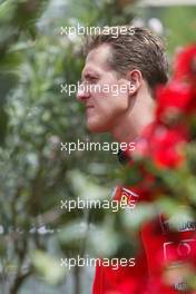 06.06.2002 Montreal, Kanada, F1 in Montreal, Paddock Bereich am Donnerstag, hier: Michael Schumacher, Formel 1 Grand Prix (GP) von Canada 2002, Ile Notre-Dame c xpb.cc - Email: info@xpb.cc, weitere Bilder auf der Datenbank: www.xpb.cc