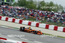 27.04.2002 Barcelona, Spanien, Barcelona, Training am Samstag, Heinz Harald Frentzen (Orange Arrows) auf der Strecke, Formel 1 Grand Prix (GP) von Spanien 2002. c xpb.cc Email: info@xpb.cc, weitere Bilder auf der Datenbank: www.xpb.cc